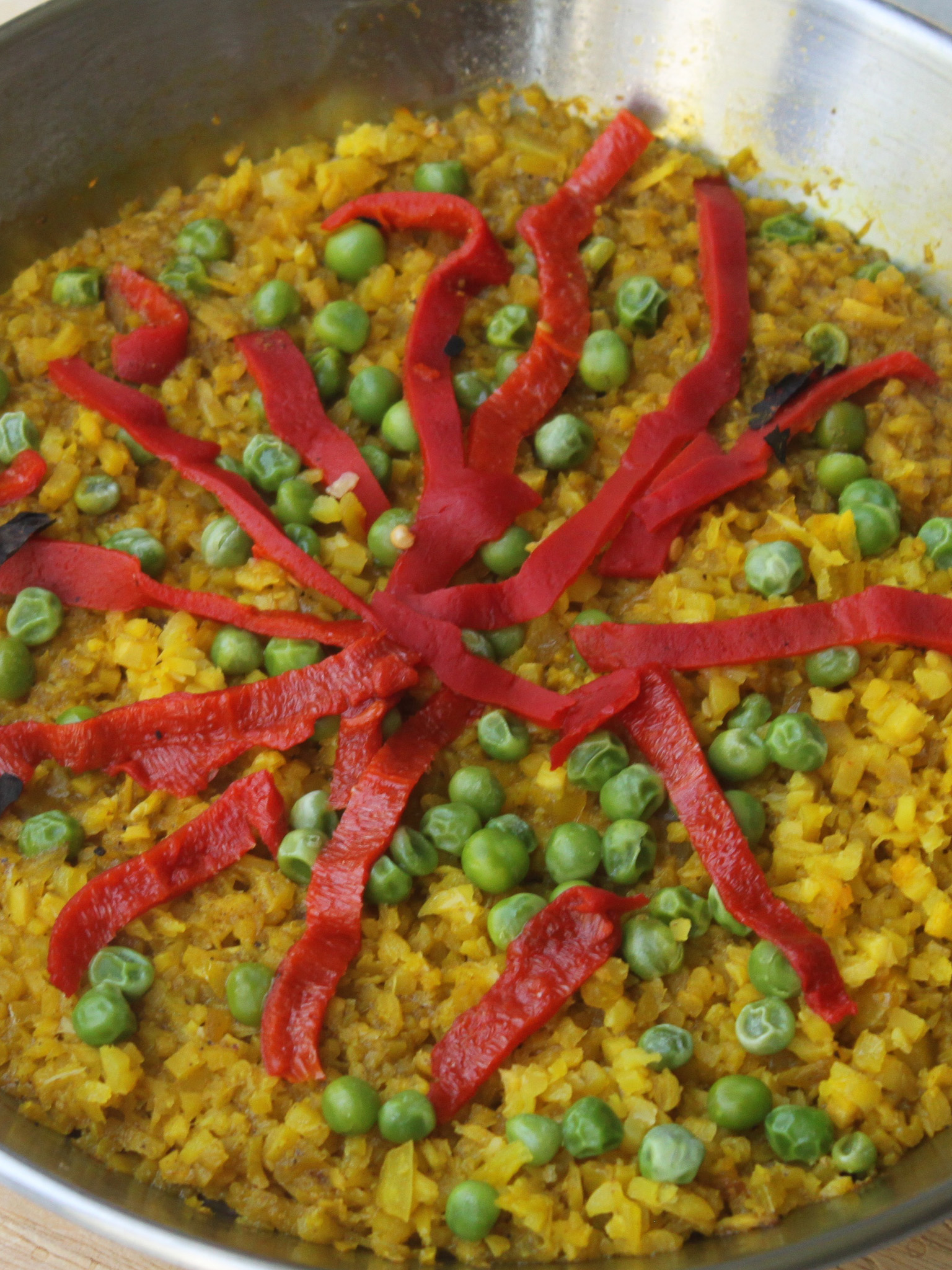 Paella style Cauliflower Rice